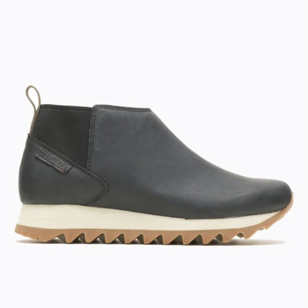 Merrell Women's Black Alpine Leather Casual‎ Slip-On Chelsea Boot Size 7